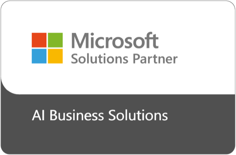 Odznaka Microsoft Solutions Partner — AI Business Solutions